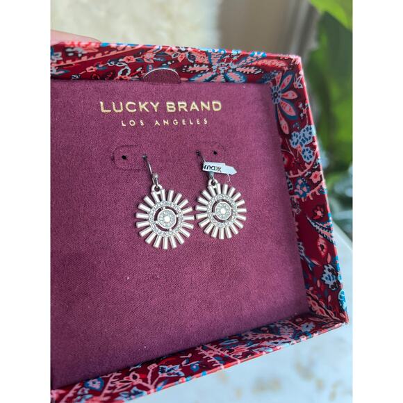 Lucky Brand Dangly Metal Statement Earrings - Picture 3 of 3